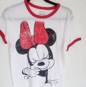 NWOT Disney Mini Mouse Red and White Shirt.